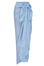 Load image into Gallery viewer, Amalfi Sarong - Sky Blue